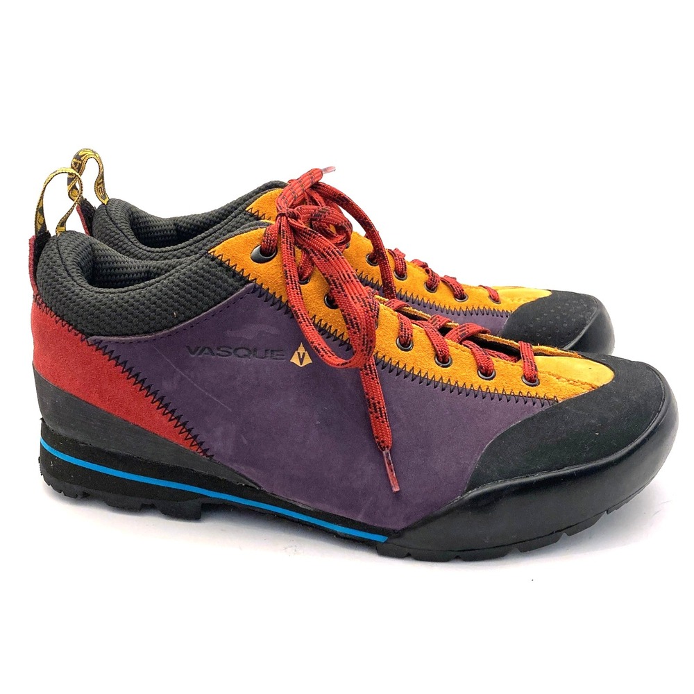 Vasque Rift Hiking Shoe Multicolor Vibram Soles Nubuck Leather Womens 11 EU 42.5